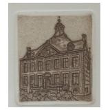 O - Limited Edition Triptych Historic Building Etchings