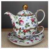 DR - Floral Teapot & Teacup