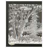 LL - Etched Crystal City Skyline Glass Paperweight