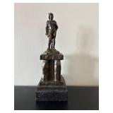 LL - Ambiorix-Tongeren Bronze Figurine on Pedestal