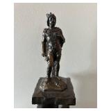 LL - Ambiorix-Tongeren Bronze Figurine on Pedestal