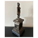 LL - Ambiorix-Tongeren Bronze Figurine on Pedestal