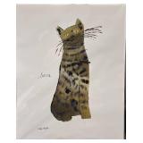 Set of 2 Unframed Prints: Sam by Andy Warhol and Delectable Deco