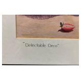 Set of 2 Unframed Prints: Sam by Andy Warhol and Delectable Deco