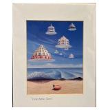 Set of 2 Unframed Prints: Sam by Andy Warhol and Delectable Deco