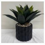 Beautiful Faux Agave Plant with Round Ceramic Planter