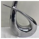 Abstract Metal Vase Sculpture