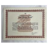 New England Collectors Society "The Horse Thief" Reproduction - Frederic Remington