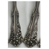 WM Rogers Berwick Pattern Silver Plate Fruit Spoons - 6 Piece Set