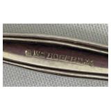 WM Rogers Berwick Pattern Silver Plate Fruit Spoons - 6 Piece Set