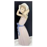 Lladró Porcelain Figurine "Coy Girl with Hat"