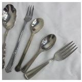 Assorted Vintage Silver-Plated Serving Utensils