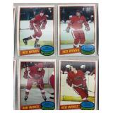 Vintage NHL Hockey Cards Collection including Flames, Red Wings, Jets, Maple Leafs, Flyers and More