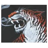 Original Gin Foon Mark Vintage Chinese Tiger Painting