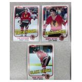 Topps Vintage Chicago Blackhawks Hockey Cards Lot