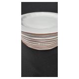 Porsgrund Norway Octavia Red Pattern Dinnerware Set
