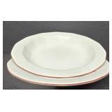 Porsgrund Norway Octavia Red Pattern Dinnerware Set