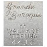 Vintage Wallace Sterling Grande Baroque 4413 Plate & Compote