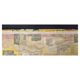 Vintage Home to Home and Draperies Textile Wall Art on Wood Rod - Geometric Tapestry