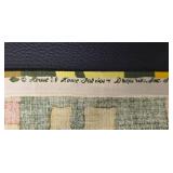 Vintage Home to Home and Draperies Textile Wall Art on Wood Rod - Geometric Tapestry