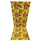 Vintage Home to Home and Draperies Textile Wall Art on Wood Rod - Geometric Tapestry