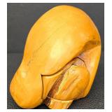 Hand Carved Wood Carving with Hidden Drawer