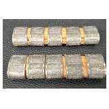 Vintage Scandinavian Pewter Napkin Rings (Lot of 10)