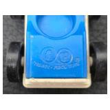 Vintage Fisher-Price Little People Car Lift Playset With 5 Cars, Figures & Phone Booth