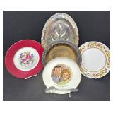 Franciscan Spring Flower 2060 WM Rogers & Son 10.75 in Footed Platter