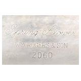 Franciscan Spring Flower 2060 WM Rogers & Son 10.75 in Footed Platter