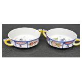 Quimper France Bowls (Pair) - Prince William Plate (England) - Norway Tray - Paris Doll