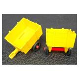 Vintage Fisher-Price Little People Tractor Set - 2 Tractors, 2 Trailers, 3 Fence Sections, 8 Figures