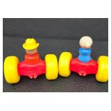 Vintage Fisher-Price Little People Tractor Set - 2 Tractors, 2 Trailers, 3 Fence Sections, 8 Figures