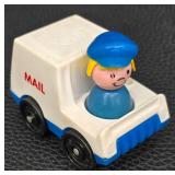 Vintage Fisher-Price Little People Service Vehicles & 1976 Kenner Tree Tots Fireman Figure