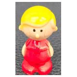 Vintage Fisher-Price Little People Service Vehicles & 1976 Kenner Tree Tots Fireman Figure