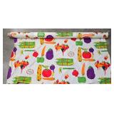 MP - Vintage Cotton Fabric Bolt 44in Wide - Vegetable Produce Print