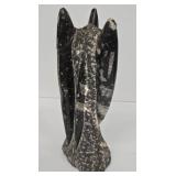 MP - Orthoceras Fossil in Marble Tower 9.25in Tall & Flat Marble Fossil 5.5x6.5in