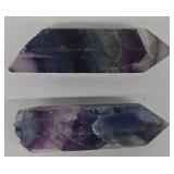 Fluorite Crystal Pair, Purple/Blue