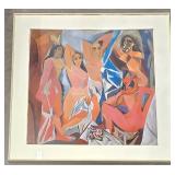Vintage Framed Reproduction of Les Demoiselles d