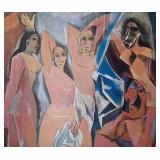 Vintage Framed Reproduction of Les Demoiselles d