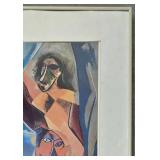 Vintage Framed Reproduction of Les Demoiselles d