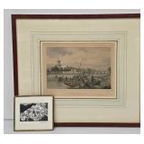 David Korte Antibes Ruins Mini Print - L. Rohbock Amsterdam Print w/ COA