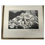 David Korte Antibes Ruins Mini Print - L. Rohbock Amsterdam Print w/ COA