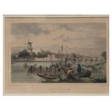 David Korte Antibes Ruins Mini Print - L. Rohbock Amsterdam Print w/ COA