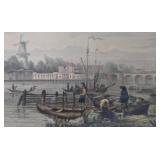 David Korte Antibes Ruins Mini Print - L. Rohbock Amsterdam Print w/ COA