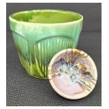 Roseville Planter with Handcrafted Pottery Bowl by Arne