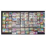 Baseball Cards - 72 Vintage MLB Cards, Mixed Teams & Sets