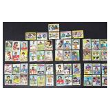 Vintage 1970s NFL Football Card Lot - 54 Cards - Multi-Team Set