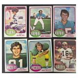 Vintage 1970s NFL Football Card Lot - 54 Cards - Multi-Team Set
