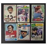 Vintage 1970s NFL Football Card Lot - 54 Cards - Multi-Team Set